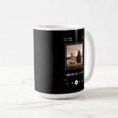 Muziekspeler Kunstenaar en Song Gepersonaliseerde  Koffiemok (Voorkant rechts)