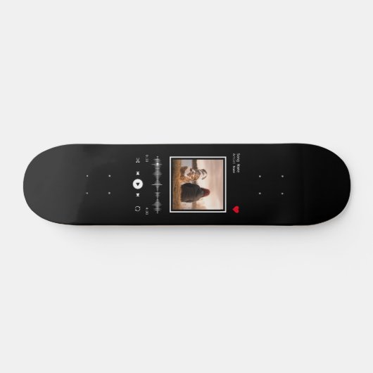 Muziekspeler Kunstenaar en Song Gepersonaliseerde  Persoonlijk Skateboard (Horizontaal)