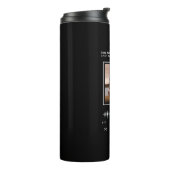 Muziekspeler Kunstenaar en Song Gepersonaliseerde  Thermosbeker (Gedraaid links)