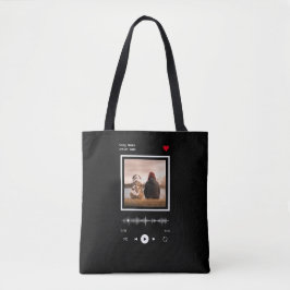 Muziekspeler Kunstenaar en Song Gepersonaliseerde  Tote Bag