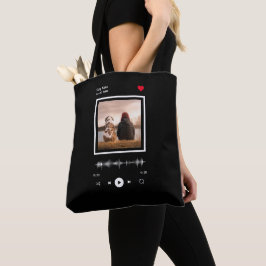 Muziekspeler Kunstenaar en Song Gepersonaliseerde Tote Bag