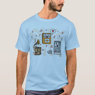 Muziekspelers - Mannen T-Shirt