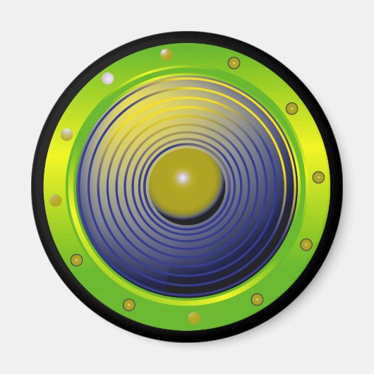MUZIEKSPREKER MAGNEET (Voorkant)