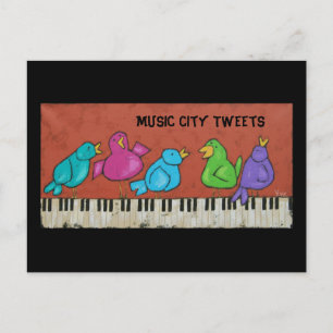 muziekstad twittert briefkaart