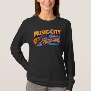 Muziekstad USA Nashville T-shirt