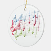 Muziekstaf Keramisch Ornament (Links)