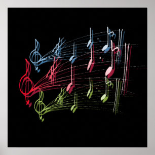 Muziekstaf Poster