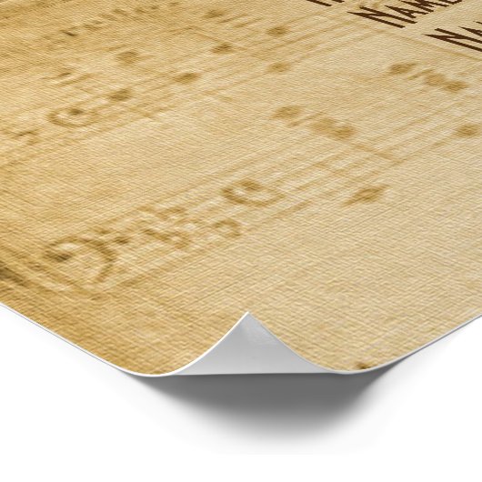  muziekstartkaart poster (Hoek)