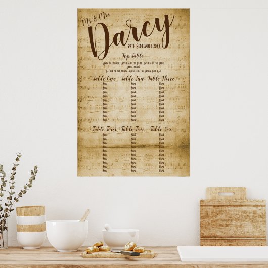  muziekstartkaart poster (Keuken)