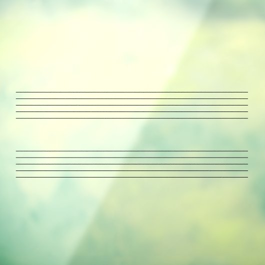 Muziekstations voor het schrijven van muziek droog raamsticker (Vel 3)