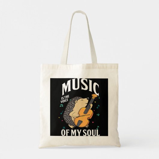 Muziekstem van Soul Cello Player Cellist Hedégel Tote Bag (Achterkant)
