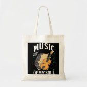 Muziekstem van Soul Cello Player Cellist Hedégel Tote Bag (Voorkant)