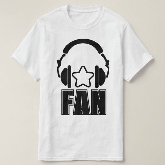 MUZIEKSTER FAN T-SHIRT (Design voorkant)