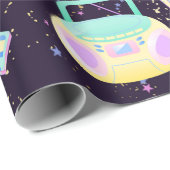 muziekstijl 90s patroon cadeaupapier (Rol Hoek)