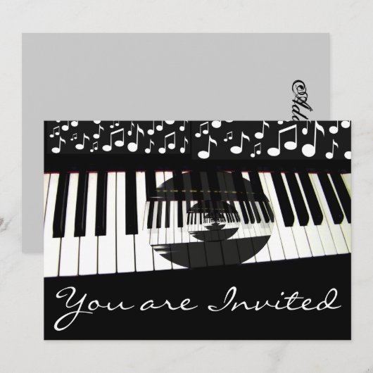 Muziekstijl_ Uitnodiging (Voorkant / Achterkant)