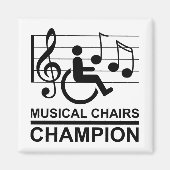 MUZIEKSTOELEN - KAMPIOEN MAGNEET (Voorkant)