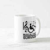 MUZIEKSTOELEN - SURVIVOR KOFFIEMOK (Voorkant rechts)