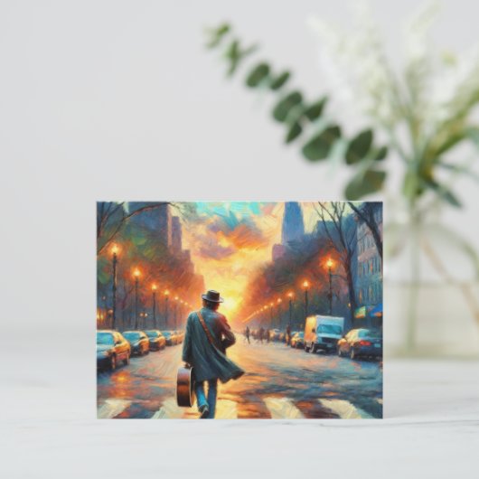 Muziekstraat Briefkaart (Staand voorkant)