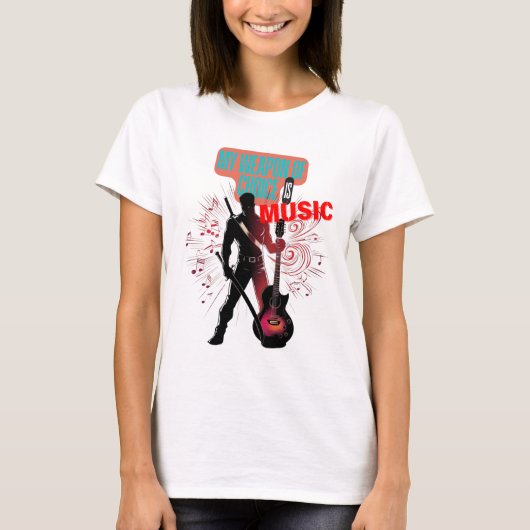 Muziekstrijder T-shirt (Voorkant)