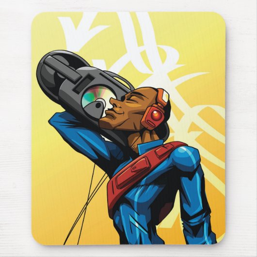 Muziekstromen voor altijd mousepad muismat (Voorkant)