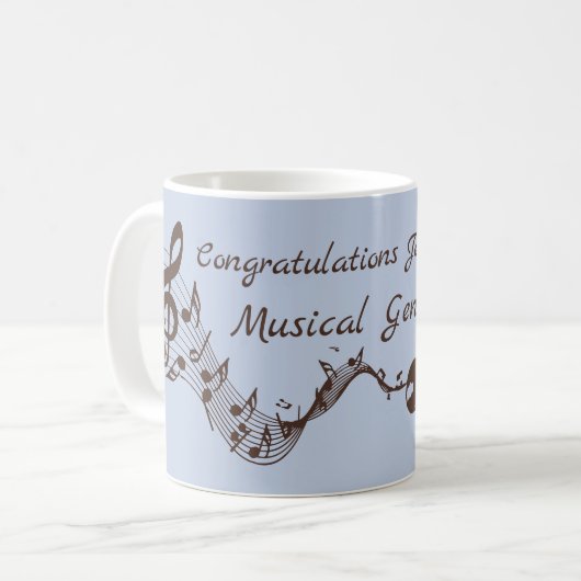 Muziekstudent Musical afstuderen Koffiemok (Voorkant links)