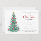 Muziekstudenten Concert Modern Kerstmis Kaart (Voorkant)