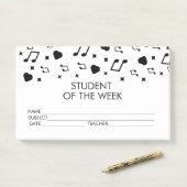 Muziekstudenten Prijs Prestatie Post-it Notities Post-it® Notes (Op bureau)