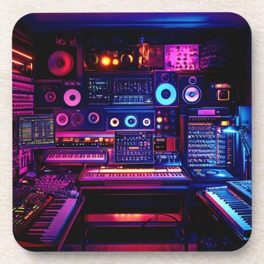 Muziekstudio Bier Onderzetter (Voorkant)
