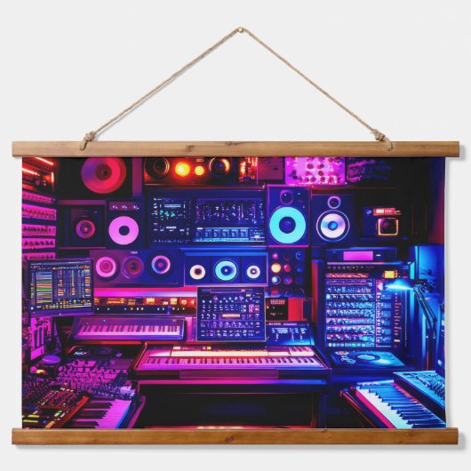 Muziekstudio Hangend Wandkleed (Voorkant)
