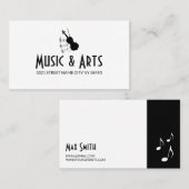 Muziekstudio-instructeur Visitekaartje (Voorkant / Achterkant)