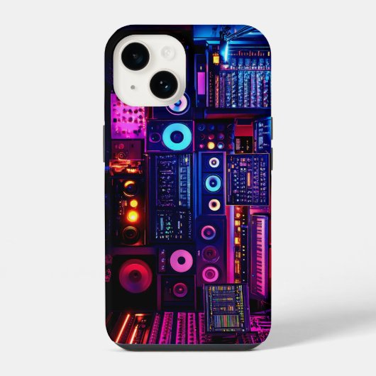 Muziekstudio iPhone Hoesje (Achterkant)