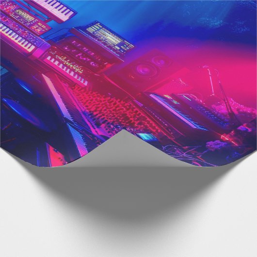 Muziekstudio onder water cadeaupapier (Hoek)