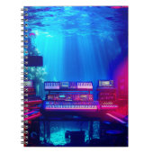 Muziekstudio onder water notitieboek (Voorkant)