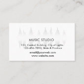 Muziekstudio Professionele Geluidstechnicus Minima Visitekaartje (Achterkant)