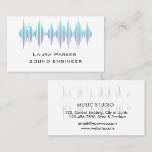 Muziekstudio Professionele Geluidstechnicus Minima Visitekaartje