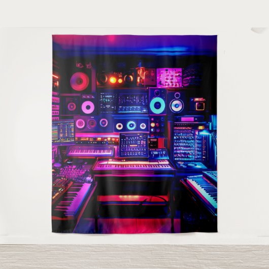 Muziekstudio Wandkleed (Voorkant)