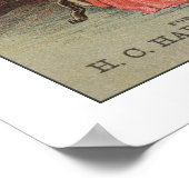  muziekstuk voor piano Advert Musicien Poster (Hoek)