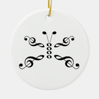 Muzieksymbolen Butterfly Keramisch Ornament