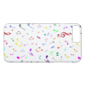 Muzieksymbolen in regenboogkleuren Case-Mate iPhone case (Achterkant (Horizontaal))