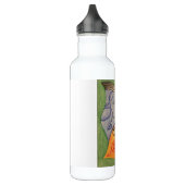 Muzieksymbolen Kleurrijk Treble Clef Waterfles (Links)