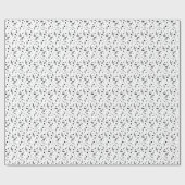 Muzieksymbolen Musical Pattern Classy Cadeaupapier (Vlak)