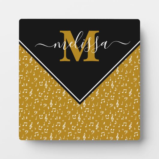 Muzieksymbolen op maat fotoplaat (Voorkant)