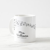 Muzieksymbolen op maat koffiemok (Voorkant links)