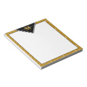 Muzieksymbolen op maat notitieblok (Schuin)