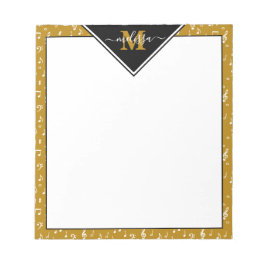 Muzieksymbolen op maat notitieblok