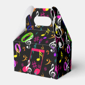 Muzieksymbolen Patroon Ontwerp Bedankdoosjes (Achterkant)