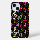 Muzieksymbolen Patroon Ontwerp Case-Mate iPhone Case (Achterkant)