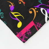 Muzieksymbolen Patroon Ontwerp Fleece Deken (Hoek)