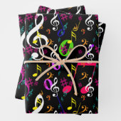 Muzieksymbolen Patroon Ontwerp Inpakpapier Vel (In situ)