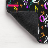 Muzieksymbolen Patroon Ontwerp Muismat (Hoek)